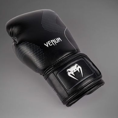 Боксерские перчатки Venum Nexus Boxing Gloves Black Silver, 8 oz