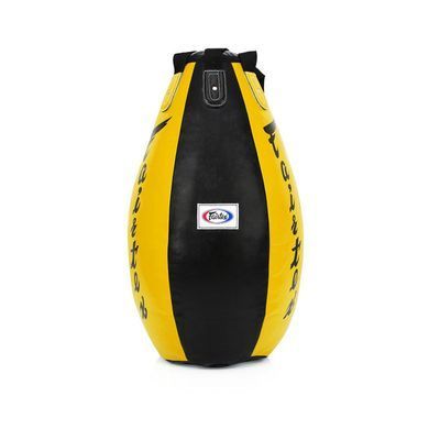 Груша-крапля Fairtex HB15 Super Tear Drop Heavy Bag Unfilled Black Yellow, Універсальний