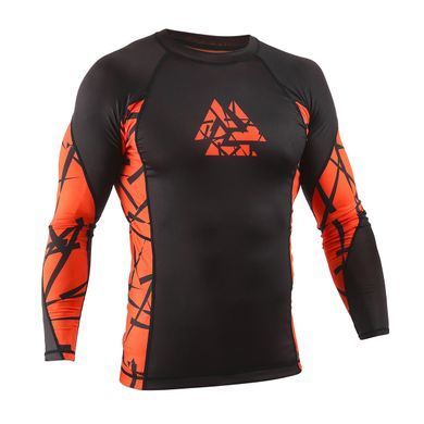 Рашгард Peresvit Rival Rashguard Long Sleeve Orange, Чорний-Помаранчевий, XS