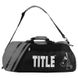Спортивна сумка-рюкзак TITLE Boxing World Champion Sport Чорна з сірим