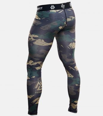 Компрессионные штаны Peresvit Grunge Camo MMA Leggings, Хаки, S