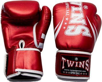 Боксерские перчатки Twins Fancy Boxing Gloves FBGDM3-TW6 Metallic Red, 12 oz