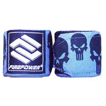 Бинты боксерские эластичные FirePower FPHW7 Skull Grey 4м