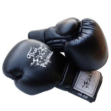 Боксерські рукавички Thai Professional BG3 Чорні 12oz