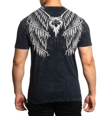 Футболка Affliction A26094 Protector Black Lava Wash, S