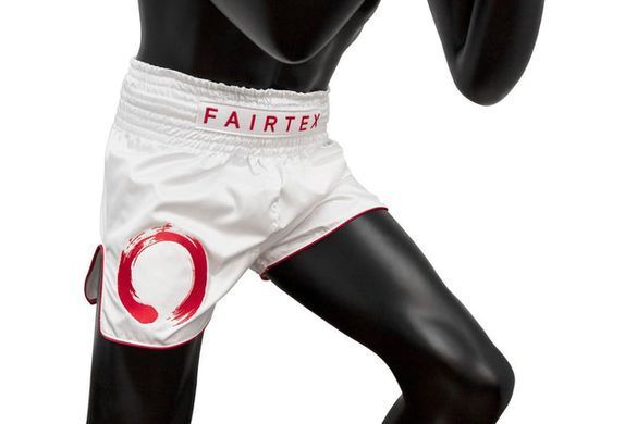 Тайские шорты Fairtex BS1918 Enso White, M