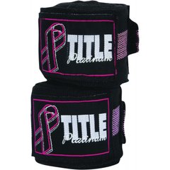 Бинты боксерские эластичные TITLE Boxing Platinum Breast Cancer, 4,5м, 4,5м