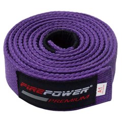 Пояс для бразильского джиу-джитсу Firepower Premium Фиолетовый, A1, A1