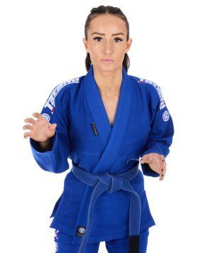 Жіноче кімоно для бразильського джиу-джитсу Tatami Elements Superlite Синє F1