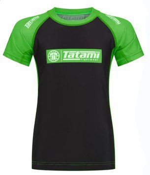 Дитячий рашгард з коротким рукавом Tatami IBJJF Rankrd Зелений YS