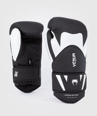 Боксерские перчатки Venum Challenger 4.0 Boxing Gloves Black White, 8 oz