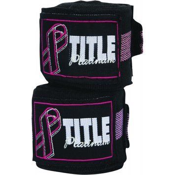 Бинты боксерские эластичные TITLE Boxing Platinum Breast Cancer 4,5м