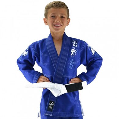 Детское кимоно для бразильского джиу-джитсу Boa Leao V2 Синее, M1, M1