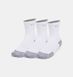 Шкарпетки Under Armour ArmourDry&reg; Run Cushion Unisex 3 Pack Mid Crew White Reflective, M