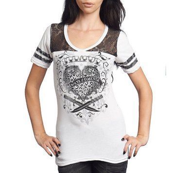 Женская футболка Sinful By Affliction Ginger June Tee, XS