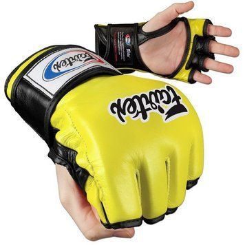 Рукавиці MMA Fairtex Ultimate Combat MMA Gloves Yellow, XL