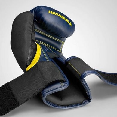 Боксерські рукавиці Hayabusa T3 Boxing Gloves Navy Yellow, 12 oz