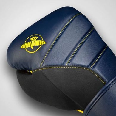 Боксерські рукавиці Hayabusa T3 Boxing Gloves Navy Yellow, 12 oz