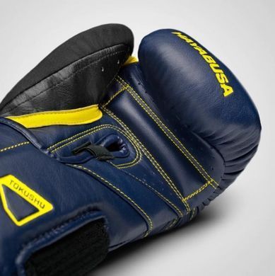 Боксерські рукавиці Hayabusa T3 Boxing Gloves Navy Yellow, 12 oz