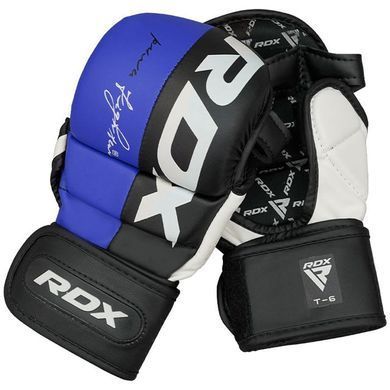 Рукавиці для MMA RDX T6 Sparring Gloves Blue, XL