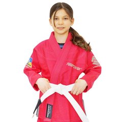 Детское кимоно для бразильского джиу-джитсу Firepower Ukraine Розовое, М00, M00