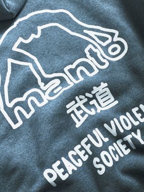 Толстовка MANTO Hoodie Society Oversize Heather Blue, Голубой, XXL