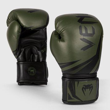 Боксерські рукавички Venum Challenger 3.0 Хакі з чорним 10oz