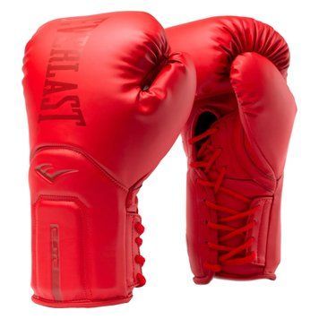 Боксерские перчатки Everlast Powerlock 2 Hook & Loop Pro Training Gloves Red, 12 oz