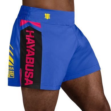 Шорты Hayabusa Icon Kickboxing Shorts Blue Yellow, L