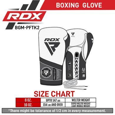 Боксерские боевые перчатки RDX K2 Mark Pro Fight Boxing Gloves Golden, Черный-Золотой, 10 oz