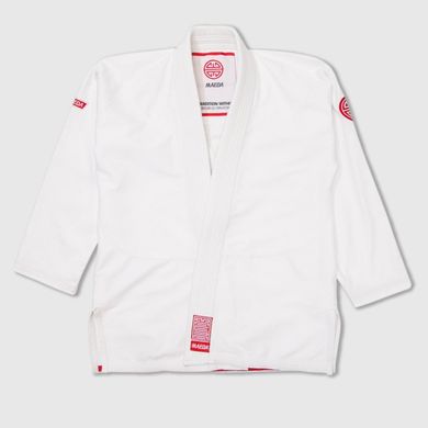Детское кимоно для бразильского джиу-джитсу Maeda Red Label 2.0 Белое, M0000, M0000