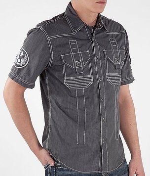 Рубашка с коротким рукавом Affliction Metal Mercy, M