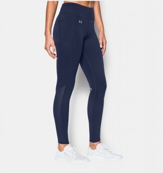 Женские компрессионные штаны Under Armour HeatGear Compression Fly By Leggings Navy, Темно-синий, XS