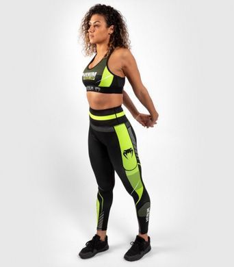 Женские леггинсы Venum Training Camp 3.0 Women Leggings, Черный-Лаймовый, XS