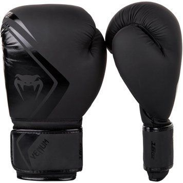 Боксерські рукавички Venum Contender 2.0 Чорні з чорним 10oz
