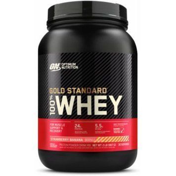 Сывороточный протеин Optimum Nutrition Whey Gold Standart 907 г - strawberry-banana, Универсальный