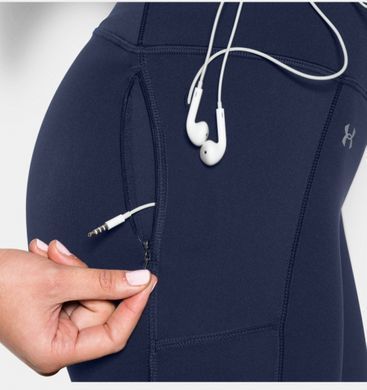 Женские компрессионные штаны Under Armour HeatGear Compression Fly By Leggings Navy, Темно-синий, XS