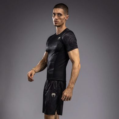 Рашгард Venum G-Fit Air Men's Short Sleeve Rashguard Deep Black Desert Sand, L