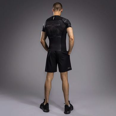 Рашгард Venum G-Fit Air Men's Short Sleeve Rashguard Deep Black Desert Sand, L