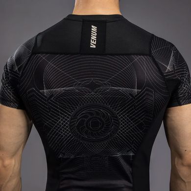 Рашгард Venum G-Fit Air Men's Short Sleeve Rashguard Deep Black Desert Sand, L