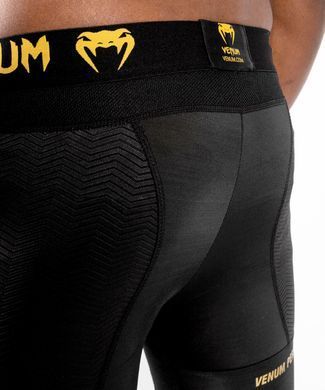 Компресійні шорти Venum G-Fit Compression Shorts Black Gold, Чорний, XXL