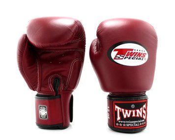 Боксерские перчатки Twins Velcro BGVL3 Maroon, 18 oz