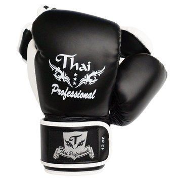 Боксерські рукавички Thai Professional BG8 Чорні 12oz