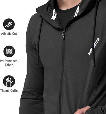 Худі Hayabusa Men&rsquo;s Zip-Up Performance Hoodie Black, Чорний, S