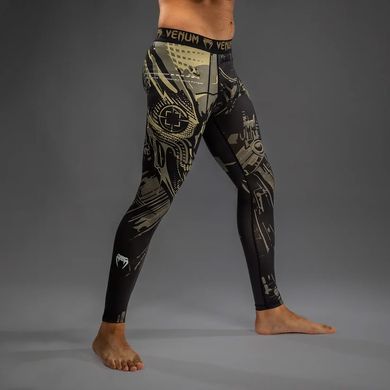Компрессионные штаны Venum Invader Spats Black Sand, Черный, S