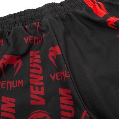 Шорты Venum Logos Training Shorts Black Red, Черный-Красный, XS