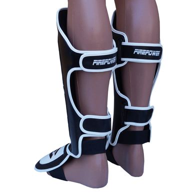 Захист ніг FirePower FPSGA6 2.0 Чорний з білим, M, M