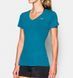 Жіноча футболка Under Armour Womens Slub V-Neck Aqua Blue, XS