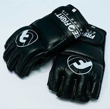Рукавиці MMA Free-Fight Gloves Black із захистом пальця, L