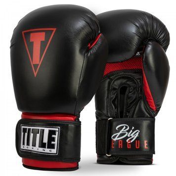 Боксерські рукавички TITLE Big-League XXL Bag Чорні 20oz